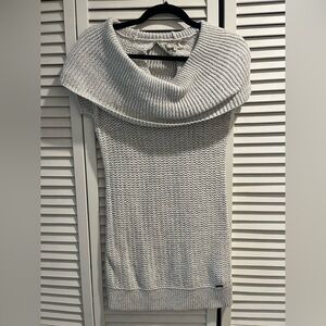 Guess Light Gray off the shoulder Sweater